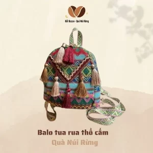 Balo tua rua thổ cẩm - Quà Núi Rừng