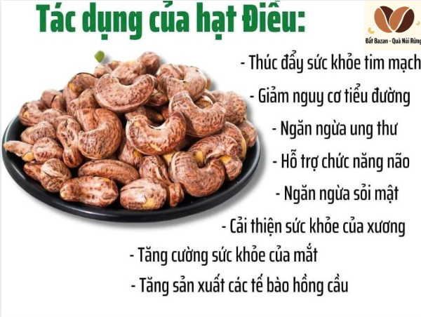 Tác dụng của hạt điều rang muối